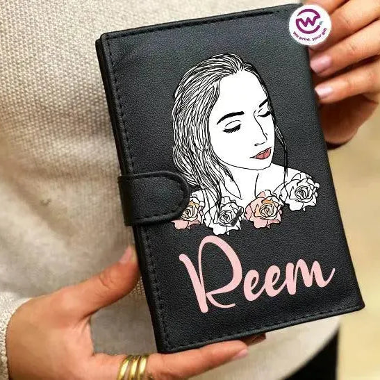 leather wallet for women -Names-E - WE PRINT