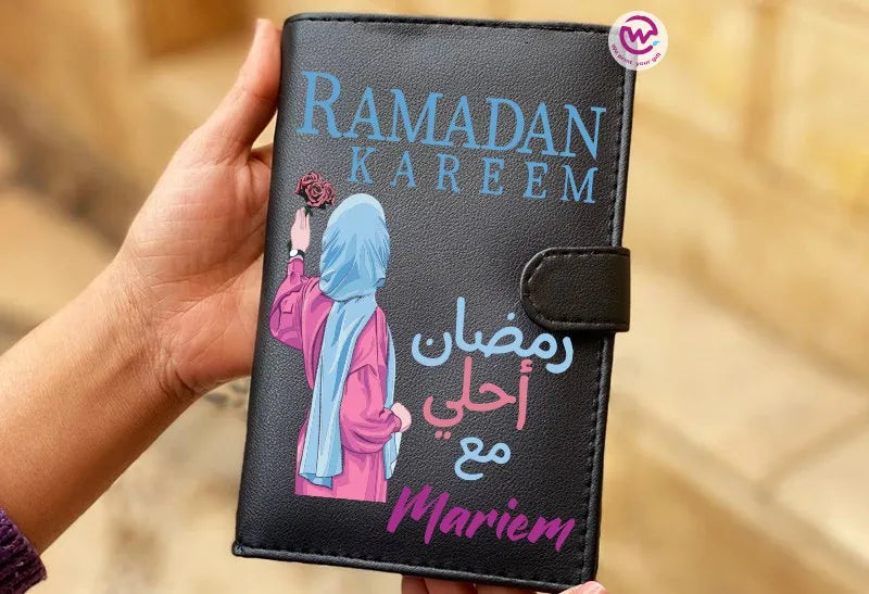 Leather Wallet for Women- Ramadan - WE PRINT