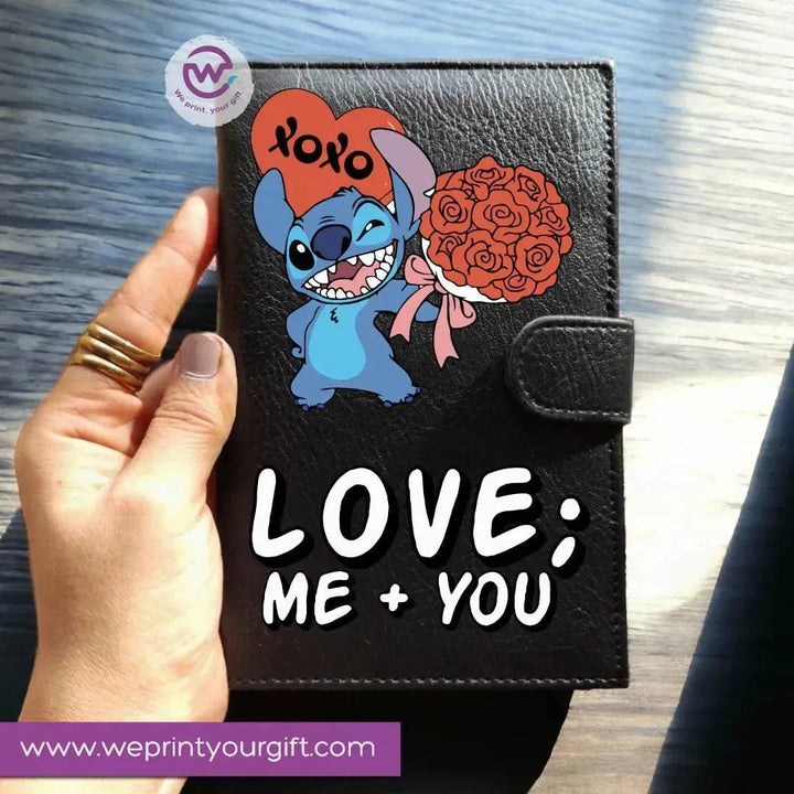 Leather wallet for women - Stitch (Lilo & Stitch) - WE PRINT