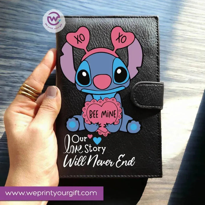 Leather wallet for women - Stitch (Lilo & Stitch) - WE PRINT