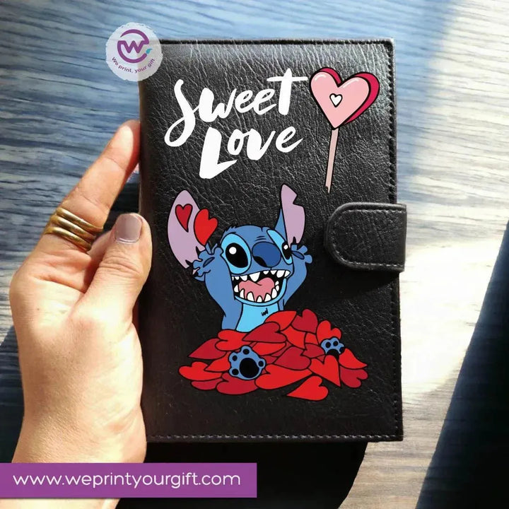 Leather wallet for women - Stitch (Lilo & Stitch) - WE PRINT