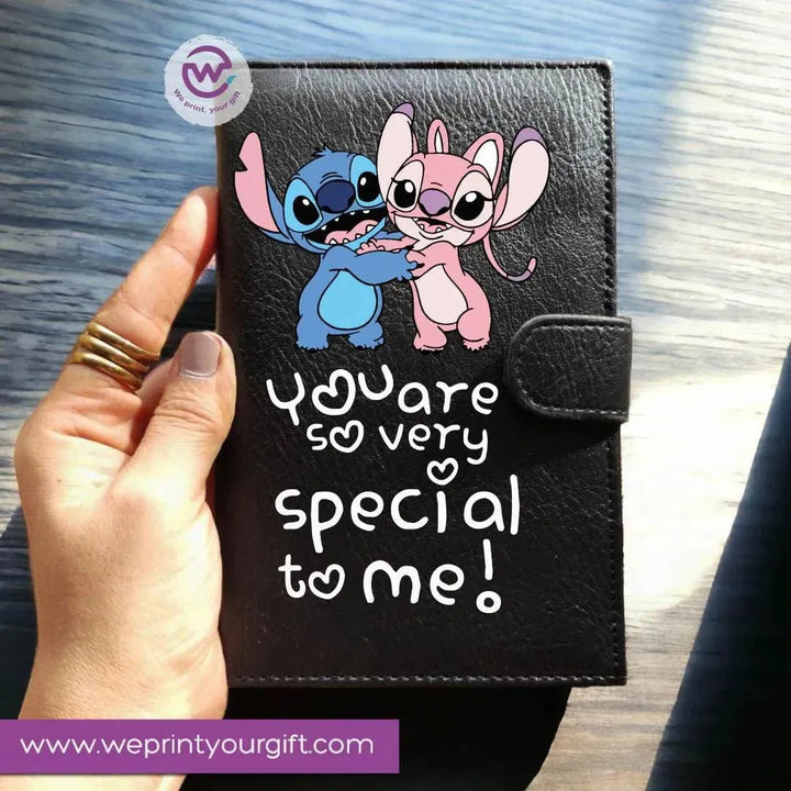 Leather wallet for women - Stitch (Lilo & Stitch) - WE PRINT