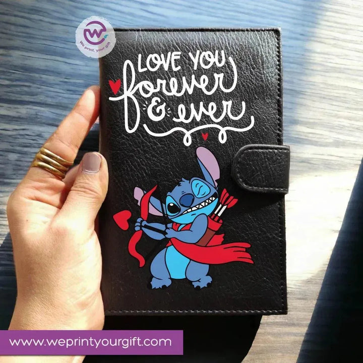 Leather wallet for women - Stitch (Lilo & Stitch) - WE PRINT