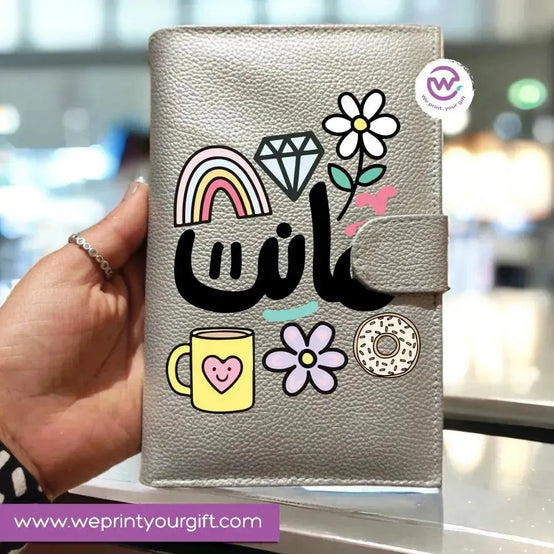 Leather wallet - inspirational quotes - WE PRINT