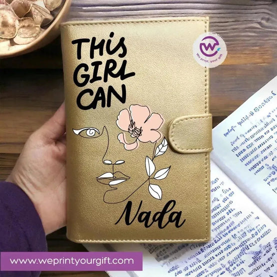 Leather wallet -Names Desings - WE PRINT