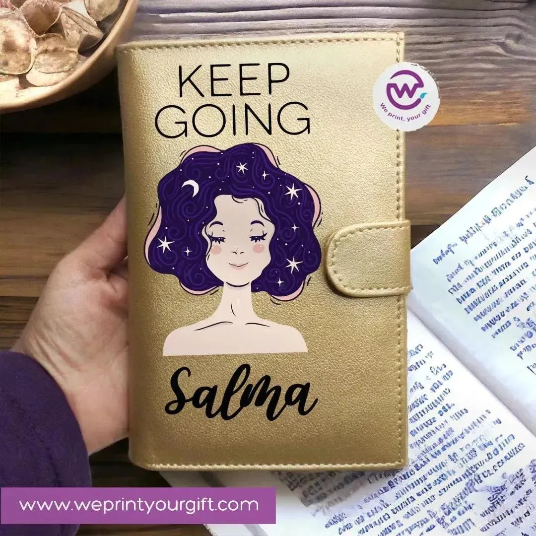 Leather wallet -Names Desings - WE PRINT