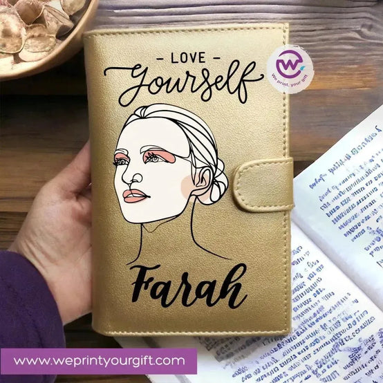 Leather wallet -Names Desings - WE PRINT