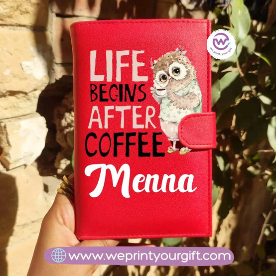 leather wallet-Owl - WE PRINT