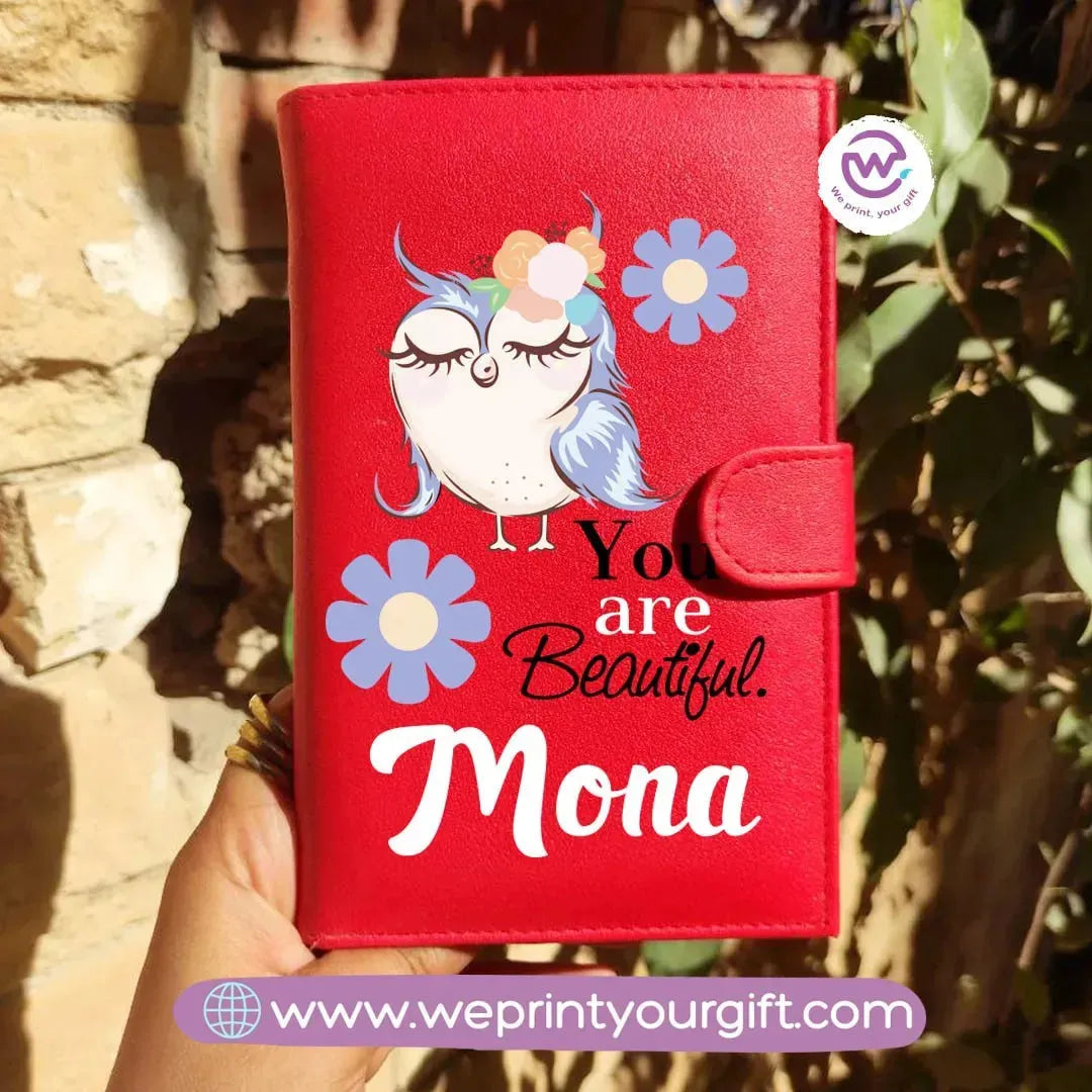 leather wallet-Owl - WE PRINT