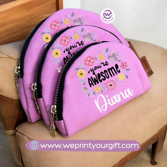 Make-up Cases Set- English quotes - WE PRINT