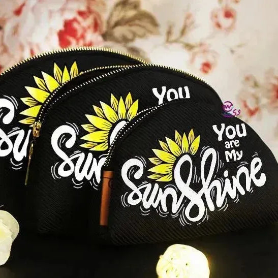 Make-up cases set - Sunflower Names - WE PRINT