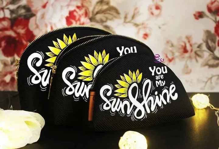 Make-up cases set - Sunflower Names - WE PRINT