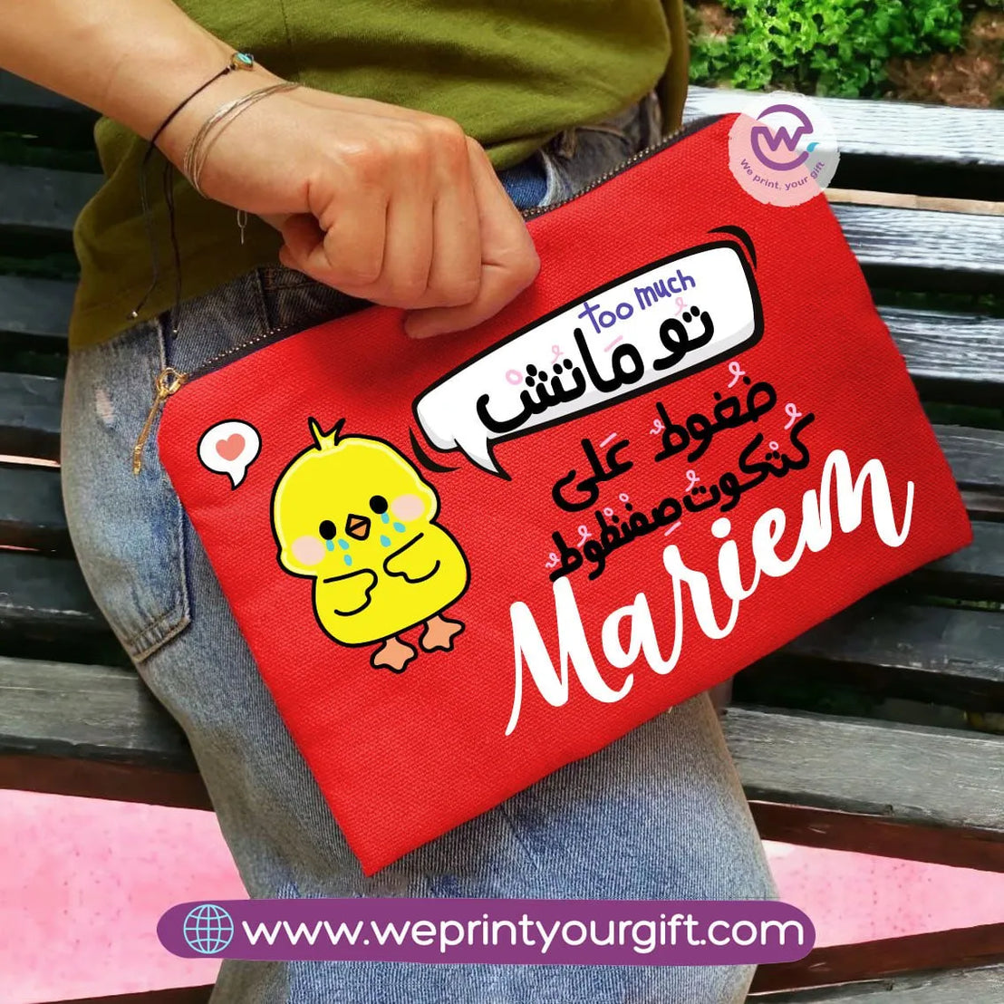Makeup & Pencil Case- Chick comic - WE PRINT