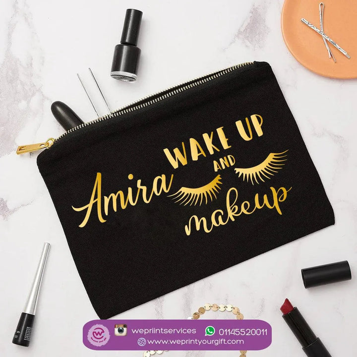 Makeup & Pencil Case-Cottons Duck -Names - WE PRINT