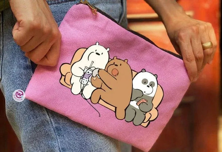 Makeup & Pencil Case-Cottons Duck - We Bear Bears - WE PRINT