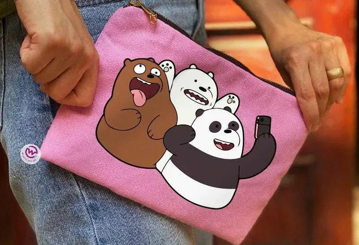 Makeup & Pencil Case-Cottons Duck - We Bear Bears - WE PRINT