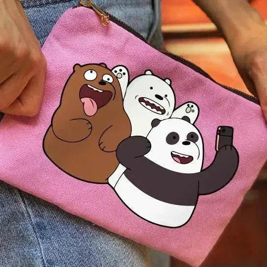 Makeup & Pencil Case-Cottons Duck - We Bear Bears - WE PRINT