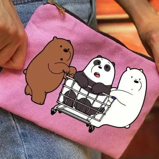 Makeup & Pencil Case-Cottons Duck - We Bear Bears - WE PRINT