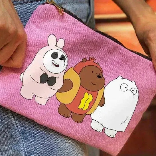 Makeup & Pencil Case-Cottons Duck - We Bear Bears - WE PRINT