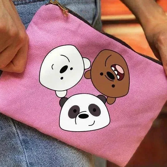 Makeup & Pencil Case-Cottons Duck - We Bear Bears - WE PRINT