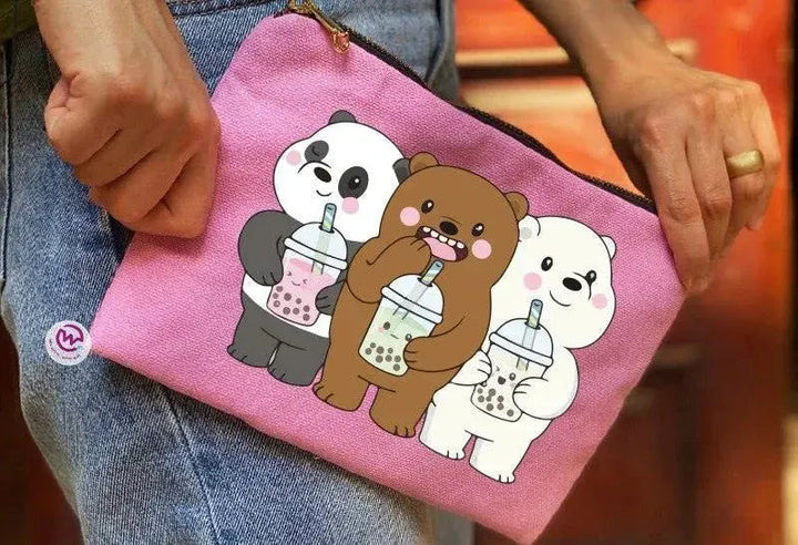 Makeup & Pencil Case-Cottons Duck - We Bear Bears - WE PRINT