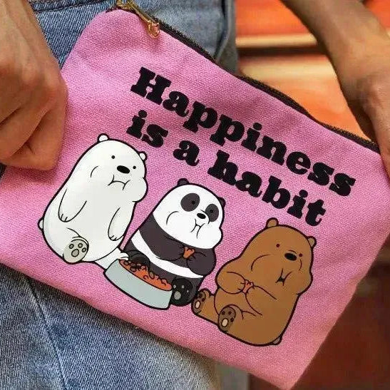 Makeup & Pencil Case-Cottons Duck - We Bear Bears - WE PRINT