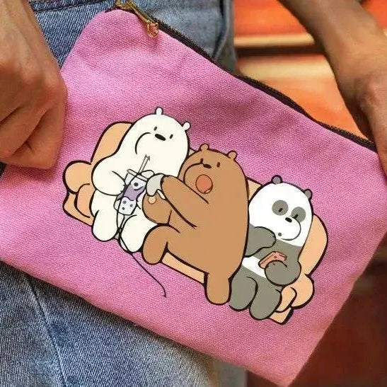 Makeup & Pencil Case-Cottons Duck - We Bear Bears - WE PRINT