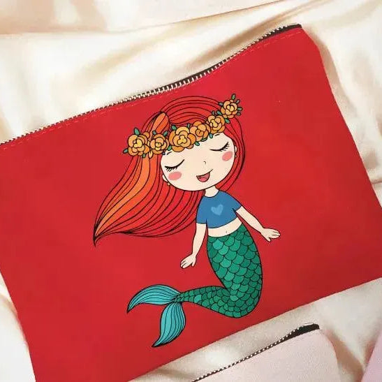 Makeup & Pencil Case- Mermaid - WE PRINT