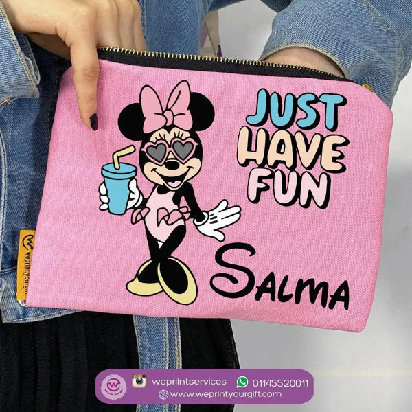 Makeup & Pencil Case-Minnie Mouse -Summer - WE PRINT