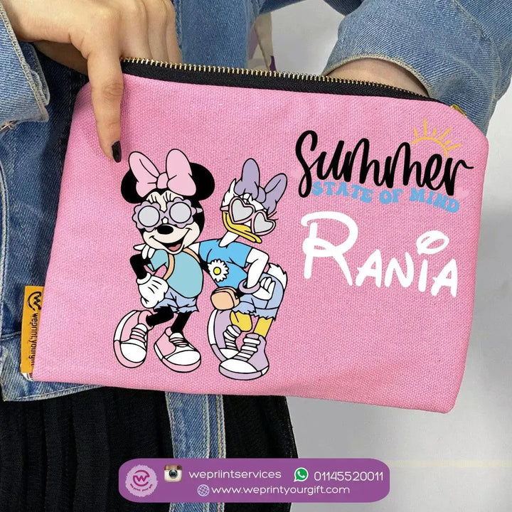 Makeup & Pencil Case-Minnie Mouse -Summer - WE PRINT