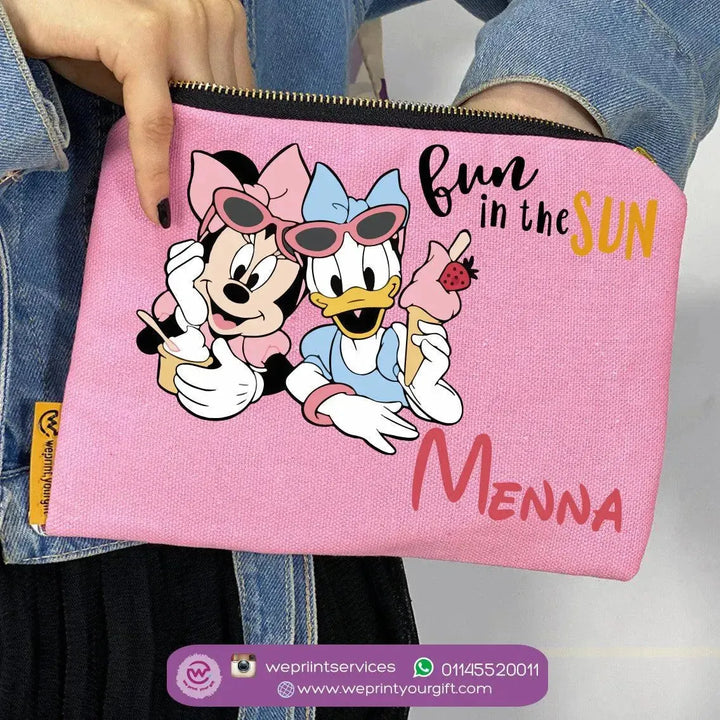 Makeup & Pencil Case-Minnie Mouse -Summer - WE PRINT