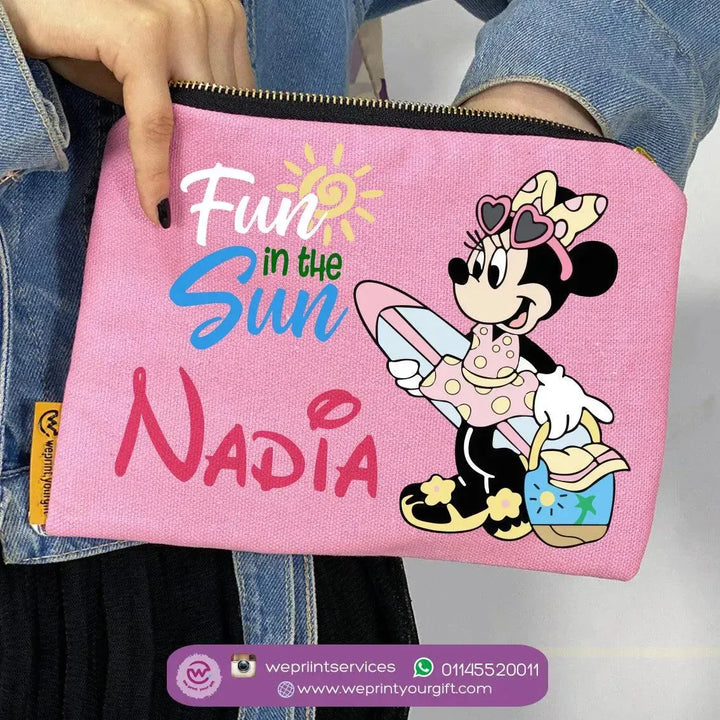 Makeup & Pencil Case-Minnie Mouse -Summer - WE PRINT