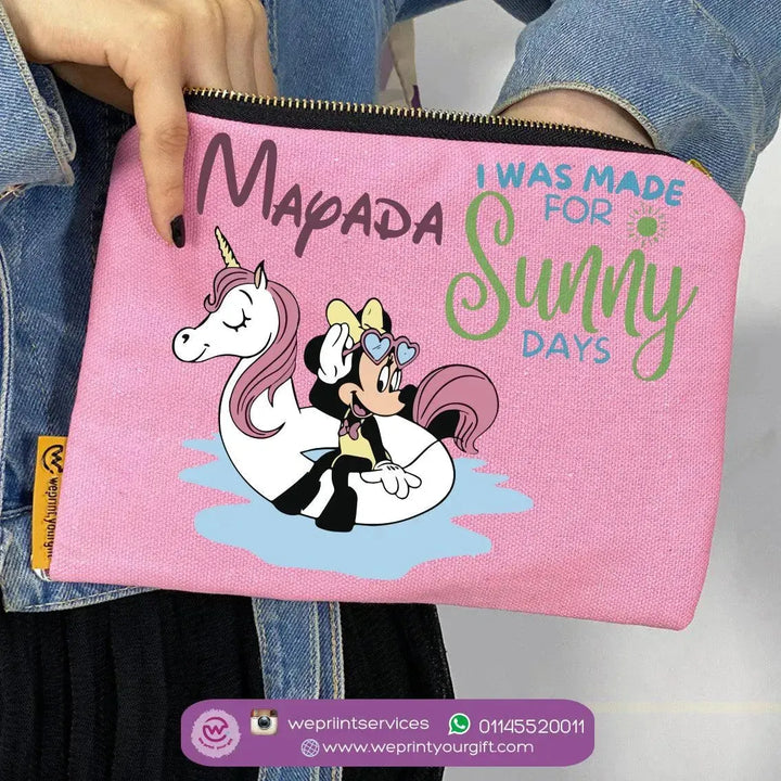 Makeup & Pencil Case-Minnie Mouse -Summer - WE PRINT