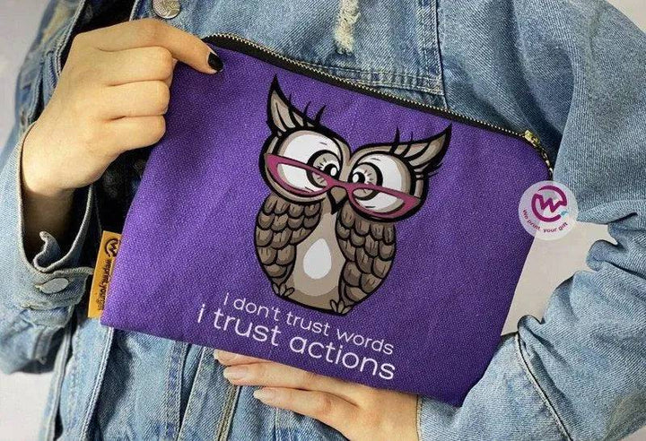 Makeup & Pencil Case - Owl-A - WE PRINT