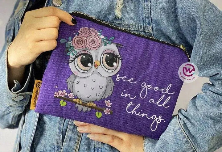 Makeup & Pencil Case - Owl-A - WE PRINT