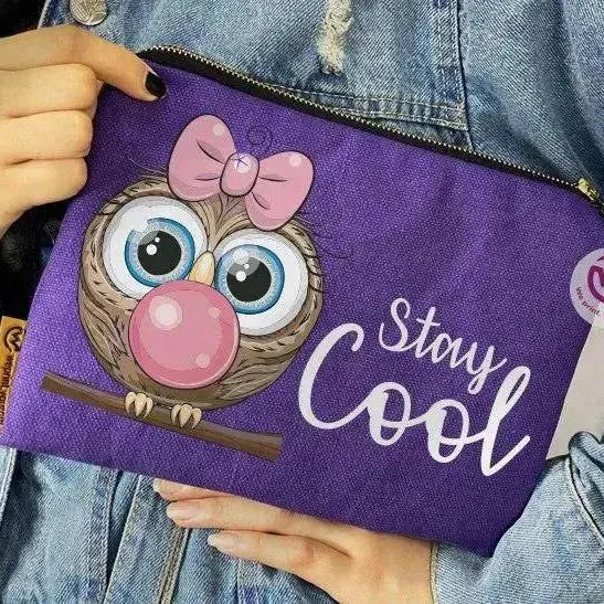 Makeup & Pencil Case - Owl-A - WE PRINT