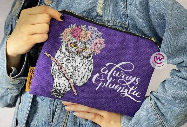 Makeup & Pencil Case - Owl-A - WE PRINT