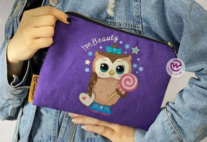 Makeup & Pencil Case - Owl-A - WE PRINT