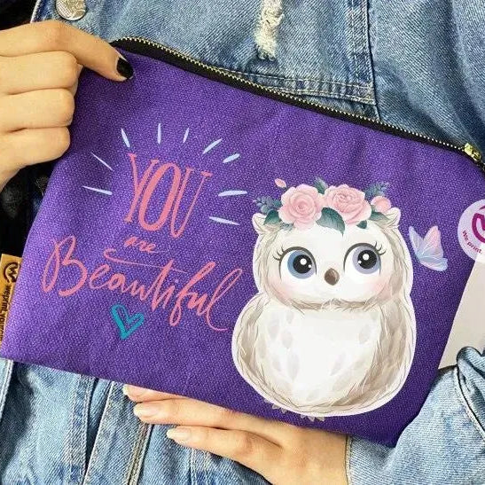 Makeup & Pencil Case - Owl-A - WE PRINT
