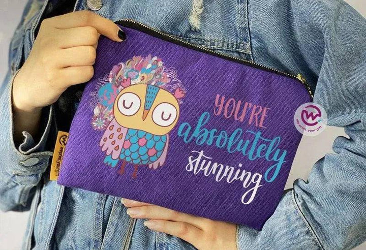 Makeup & Pencil Case - Owl-A - WE PRINT