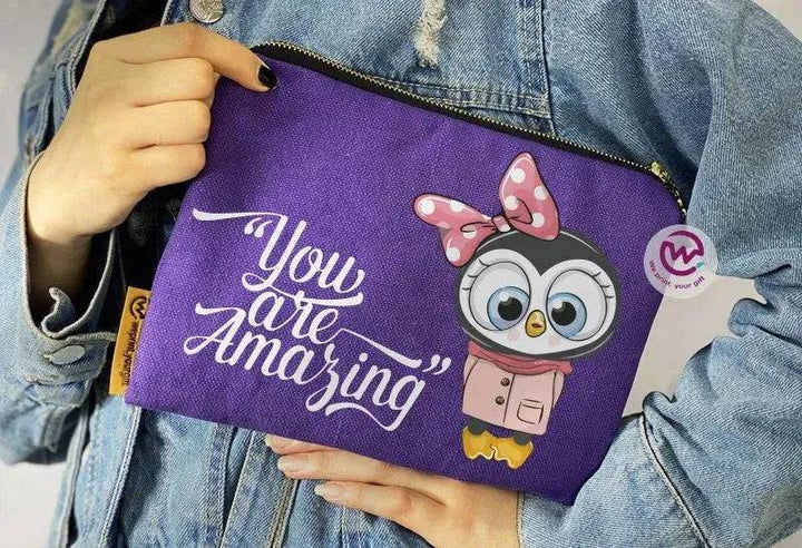 Makeup & Pencil Case - Owl-A - WE PRINT