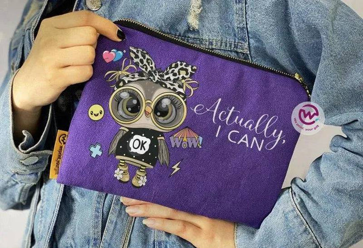 Makeup & Pencil Case - Owl-A - WE PRINT