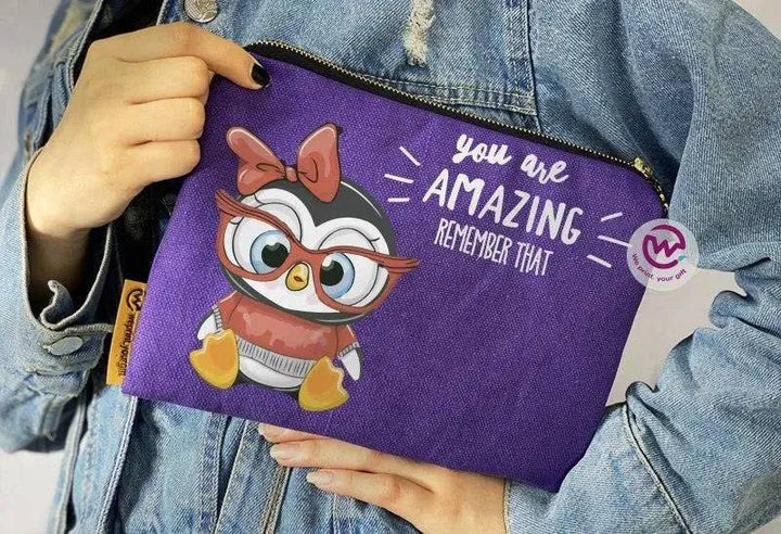 Makeup & Pencil Case - Owl-A - WE PRINT