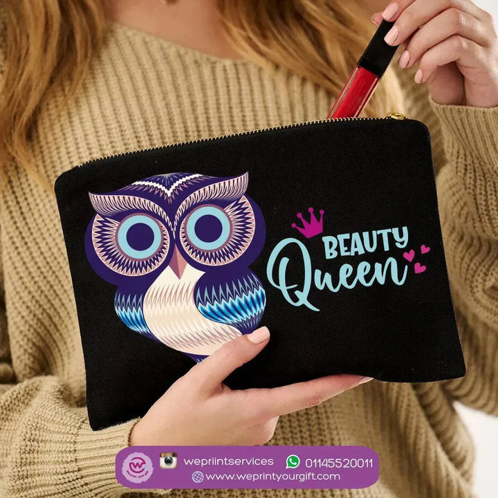 Makeup & Pencil Case- Owl-B - WE PRINT