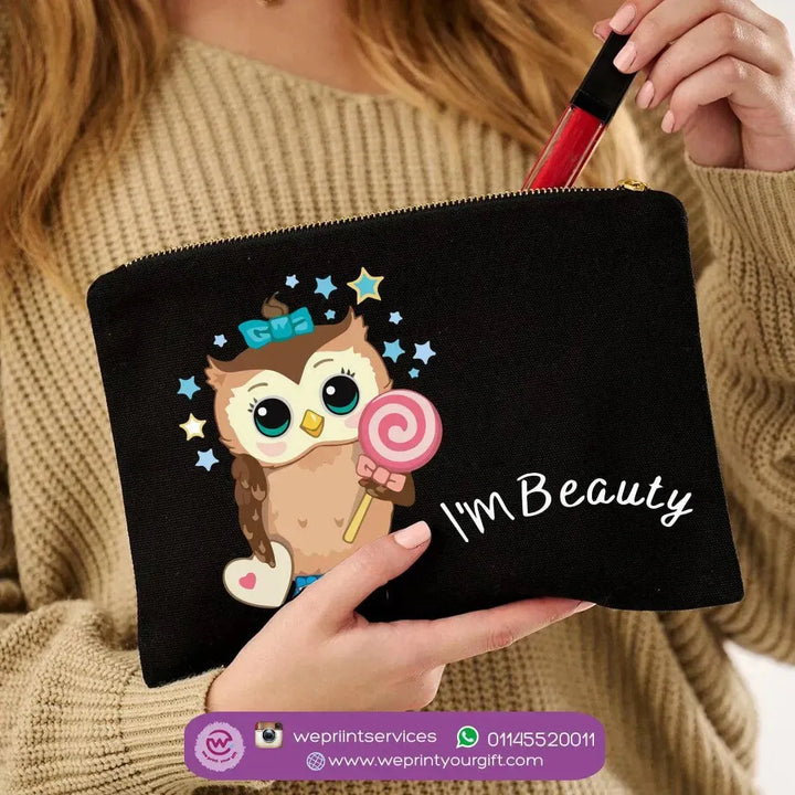 Makeup & Pencil Case- Owl-B - WE PRINT