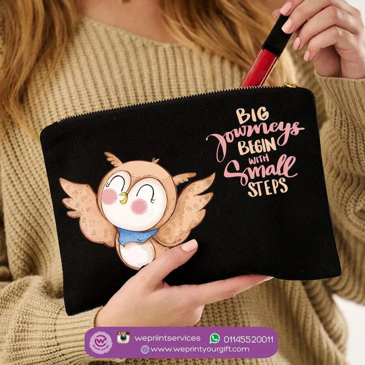 Makeup & Pencil Case- Owl-B - WE PRINT