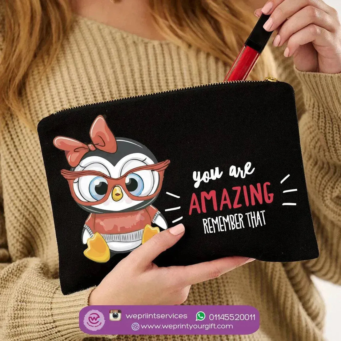 Makeup & Pencil Case- Owl-B - WE PRINT