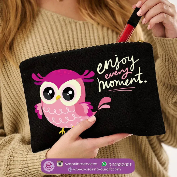 Makeup & Pencil Case- Owl-B - WE PRINT