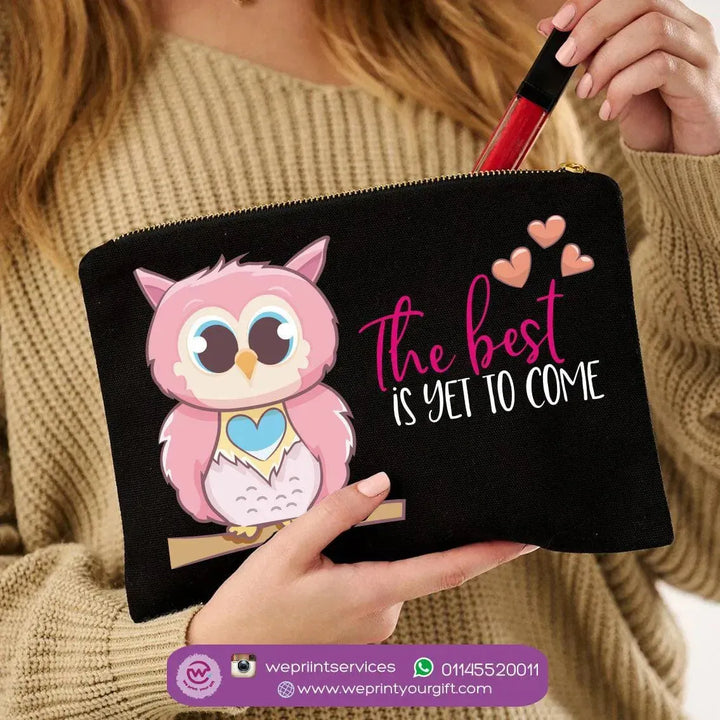 Makeup & Pencil Case- Owl-B - WE PRINT