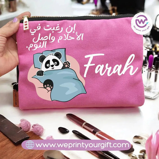 Makeup & Pencil Case- Panda - WE PRINT